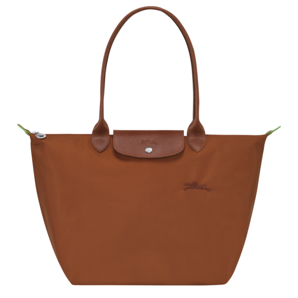 Le Pliage Green L Tote bag Cognac