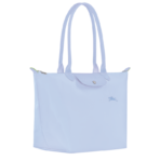 Le Pliage Green L Tote bag Sky Blue - Image 3