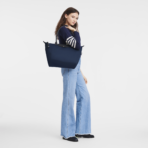 Le Pliage Energy L Tote Bag Navy - Image 3