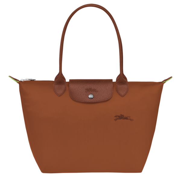 Le Pliage Green M Tote bag Cognac