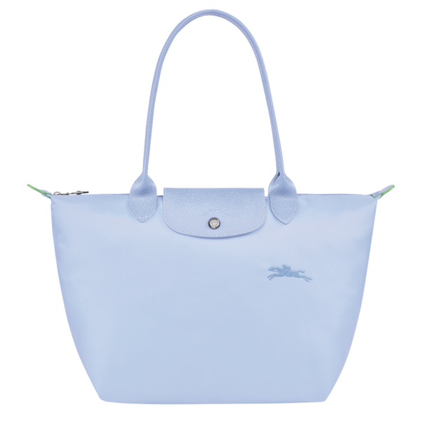 Le Pliage Green M Tote bag Sky Blue