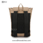 Sunsilk Embossed Monogram Faux Leather Backpack – Beige - Image 3