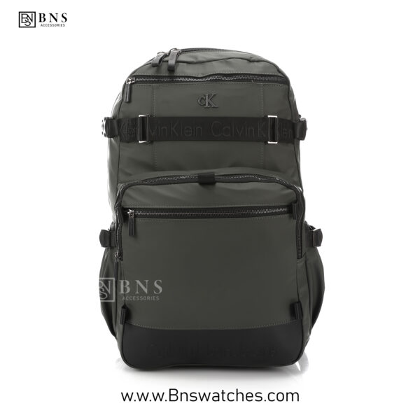 Calvin Klein Monogram Print Navy Backpack