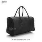 Louis Vuitton Embossed Monogram Black Travel Duffel Bag - Image 3