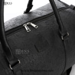 Louis Vuitton Embossed Monogram Black Travel Duffel Bag - Image 12
