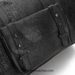Sunsilk Embossed Monogram Travel Duffle Bag - Black - Image 6