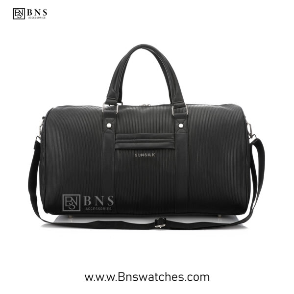 SUNSILK Classic Ribbed Weekend Duffle Bag - Black