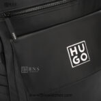 HUGO BOSS Matte Black Tech-Utility Backpack with Sternum Strap - Image 6