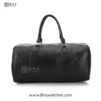 Fendi FF Monogram Travel Duffel Bag with Yellow Diagonal Stripe – Black - Image 5