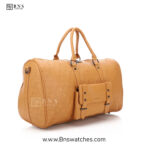 Sunsilk Premium Embossed Tan Travel Duffle Bag - Image 3