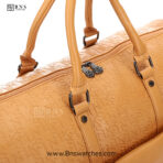 Sunsilk Premium Embossed Tan Travel Duffle Bag - Image 7