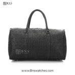 Coach Monogram Embossed Weekender Duffel Bag – Matte Black - Image 4