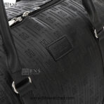 Coach Monogram Embossed Weekender Duffel Bag – Matte Black - Image 11
