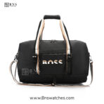 BOSS Signature Sport Duffle Bag - Black & Beige
