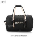 BOSS Signature Sport Duffle Bag - Black & Beige - Image 8