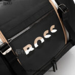 BOSS Signature Sport Duffle Bag - Black & Beige - Image 12