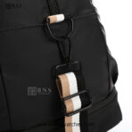 BOSS Signature Sport Duffle Bag - Black & Beige - Image 14