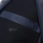 Tommy Hilfiger Navy Pebble Grain Stripe Backpack - Image 6