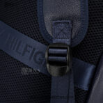 Tommy Hilfiger Navy Pebble Grain Stripe Backpack - Image 13