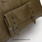 SUNSILK Premium Embossed Monogram Travel Duffle Bag – Olive Green - Image 12