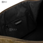 SUNSILK Premium Embossed Monogram Travel Duffle Bag – Olive Green - Image 15
