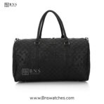 Louis Vuitton Damier Infini Keepall Bandoulière - Matte Black Luxury Duffle Bag - Image 4