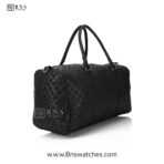 Louis Vuitton Damier Infini Keepall Bandoulière - Matte Black Luxury Duffle Bag - Image 6