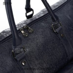 Sunsilk Embossed Monogram Travel Duffle Bag - Navy Blue - Image 11