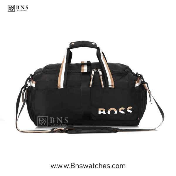 BOSS Signature Sport Duffel Bag - Black & Gold