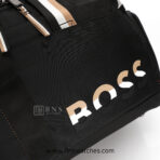BOSS Signature Sport Duffel Bag - Black & Gold - Image 9