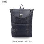 Sunsilk Embossed Monogram Casual Backpack - Navy Blue