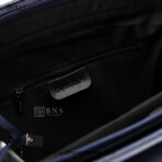 Sunsilk Embossed Monogram Casual Backpack - Navy Blue - Image 15