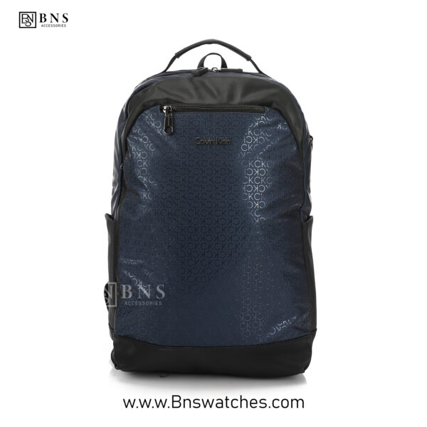 Calvin Klein Monogram Print Navy Backpack
