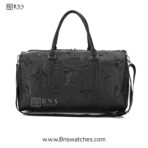 Louis Vuitton Monogram Empreinte Leather Keepall Bandoulière Duffle Bag – Black