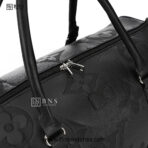 Louis Vuitton Monogram Empreinte Leather Keepall Bandoulière Duffle Bag – Black - Image 7