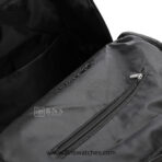 Emporio Armani Eagle Logo Textured Front Backpack – Black - Image 9