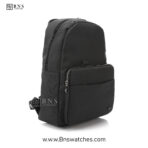 Lacoste Minimalist Black Technical Fabric Backpack - Image 2