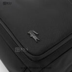 Lacoste Minimalist Black Technical Fabric Backpack - Image 8
