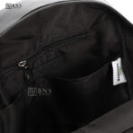 Lacoste Minimalist Black Technical Fabric Backpack - Image 9