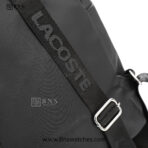 Lacoste Minimalist Black Technical Fabric Backpack - Image 11
