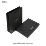 BOSS Textured Leather Bifold Wallet & Card Holder Set