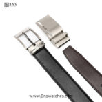 Hugo Boss Reversible Leather Belt Set with Interchangeable Buckles - Image 10
