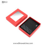 HUGO BOSS Saffiano Leather Bifold Wallet with Textured Panel - Image 3
