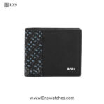 HUGO BOSS Saffiano Leather Bifold Wallet with Textured Panel - Image 7