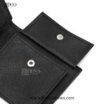 HUGO BOSS Saffiano Leather Bifold Wallet with Textured Panel - Image 10
