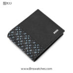 HUGO BOSS Saffiano Leather Bifold Wallet with Textured Panel - Image 15