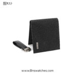 Calvin Klein Embossed Monogram Slimfold Wallet and Keychain Set - Image 2