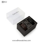 Calvin Klein Reversible Leather Belt Set - Dual Texture