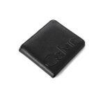 Calvin Klein Men's Genuine Leather Embossed Logo Bifold Wallet with RFID Protection - Black - Image 4