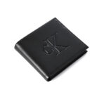 Calvin Klein Black Full Grain Leather Billfold Wallet & Keychain Pouch Set - Image 8